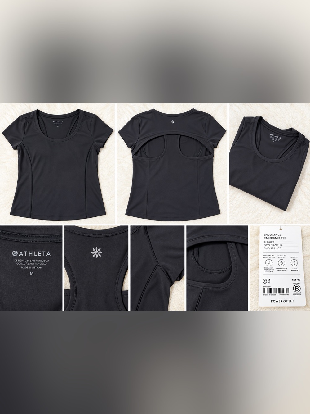 Athleta Endurance Racerback Tee — Size M — NWT
